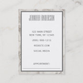 Geometrischer Termin für den weißen Blumenmarmor (Rückseite)