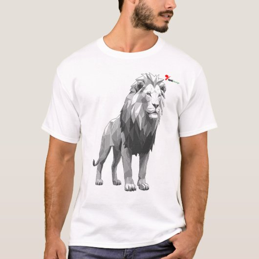 Geometrischer tierischer T - Shirt "Wild Geometry" (Vorderseite)
