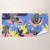 Geometrischer Tiger, Leopard: Kindermuster. Badehandtuch (Badehandtuch)