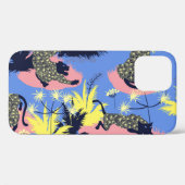Geometrischer Tiger, Leopard: Kindermuster. Case-Mate iPhone Hülle (Rückseite (Horizontal))