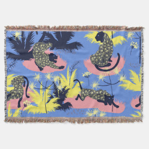 Geometrischer Tiger, Leopard: Kindermuster. Decke