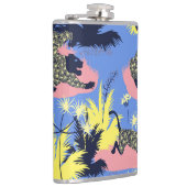 Geometrischer Tiger, Leopard: Kindermuster. Flachmann (Rechts)