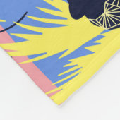 Geometrischer Tiger, Leopard: Kindermuster. Fleecedecke (Ecke)