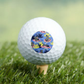 Geometrischer Tiger, Leopard: Kindermuster. Golfball (Insitu T-Shirt)