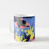Geometrischer Tiger, Leopard: Kindermuster. Kaffeetasse (Vorderseite Links)