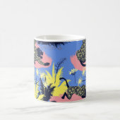 Geometrischer Tiger, Leopard: Kindermuster. Kaffeetasse (Mittel)