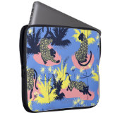 Geometrischer Tiger, Leopard: Kindermuster. Laptopschutzhülle (Vorne Rechts)