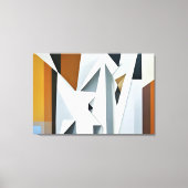 Geometrischer Ton Leinwanddruck (Vorderseite)
