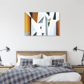 Geometrischer Ton Leinwanddruck (Insitu (Schlafzimmer))