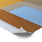 Geometrischer Ton Poster (Ecke)