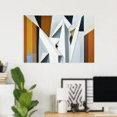 Geometrischer Ton Poster (Heimbüro)