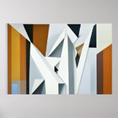 Geometrischer Ton Poster (Vorne)