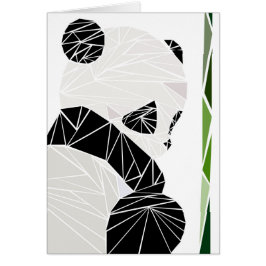 Geometrischer trauriger Panda