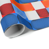 Geometrischer Übergang: abstraktes Vintages Muster Geschenkpapier (Rolleneckpunkt)