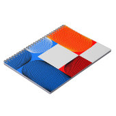 Geometrischer Übergang: abstraktes Vintages Muster Notizblock (Linke Seite)