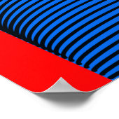 Geometrischer Übergang: abstraktes Vintages Muster Poster (Ecke)