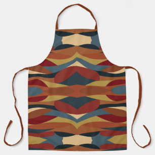 Geometrischer undurchsichtiger Buntglas-Stil Abstr Schürze