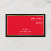 Geometrischer Unternehmensberater Phantastisch Bla Visitenkarte (Rückseite)