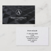 Geometrischer UnternehmensChic schlicht und Visitenkarte (Vorne/Hinten)