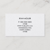 Geometrischer UnternehmensChic schlicht und Visitenkarte (Rückseite)