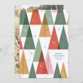 Geometrischer Urwald Feiertagskarte (Vorne/Hinten)