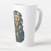 Geometrischer Vater mit Cubs Bester Vater Milchtasse (Rechte Ecke)