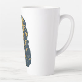 Geometrischer Vater mit Cubs Bester Vater Milchtasse