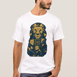Geometrischer Vater mit Cubs Bester Vater T-Shirt