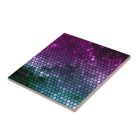 geometrischer Verlauf mit Hexagon Lila und blau-gr Fliese (Seite)