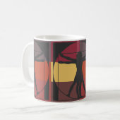 Geometrischer Vitruvian Mann Kaffeetasse (Vorderseite Links)