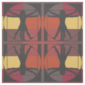 Geometrischer Vitruvian Mann Stoff (Muster)
