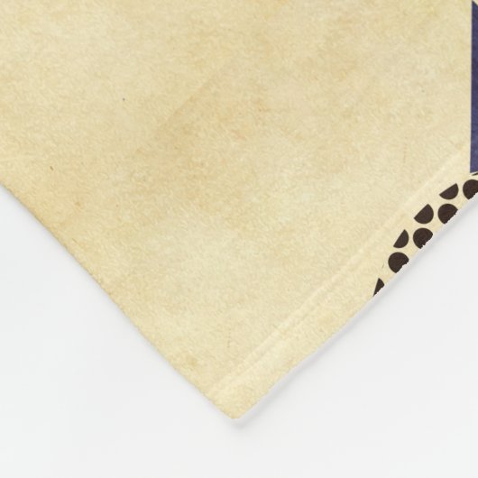 Geometrischer Vogel Fleecedecke (Ecke)