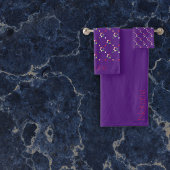 Geometrischer Vorlagenname Badhandtuch Set