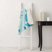 Geometrischer Wal: Niedliches nahtloses Muster Sherpadecke (Beispiel)