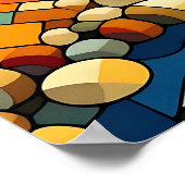 Geometrischer Wald Poster (Ecke)