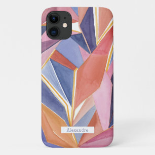 Geometrischer Wasserfarben-Abstrakt individuell an Case-Mate iPhone Hülle
