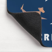 Geometrischer weiblicher Tierarzt Mousepad (Ecke)