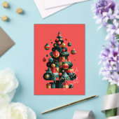 Geometrischer Weihnachtsbaum Acryleinladungen (In Situ (Hochzeit))