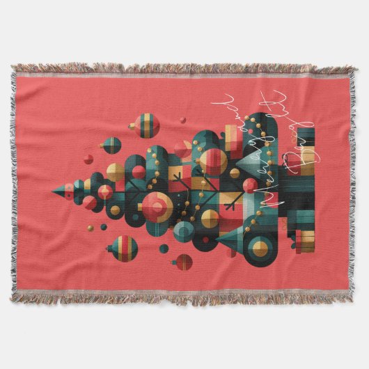 Geometrischer Weihnachtsbaum Decke (Vorderseite)
