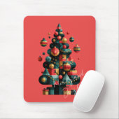 Geometrischer Weihnachtsbaum Mousepad (Mit Mouse)
