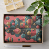 Geometrischer Weihnachtsbaum Seidenpapier (Geschenk)