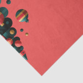 Geometrischer Weihnachtsbaum Seidenpapier (Detail)