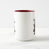 Geometrischer Weihnachtsbaum Tasse (Zentrum)