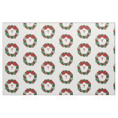 Geometrischer Weihnachtskranz mit Monogram-Stoff Stoff (Fat Quarter (45,7 x 55,9 cm))