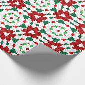 Geometrischer Weihnachtsstar Geschenkpapier (Ecke)