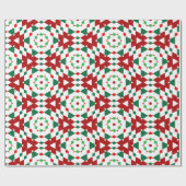 Geometrischer Weihnachtsstar Geschenkpapier (Flach)