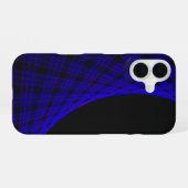 Geometrischer Weltraumteppich iPhone 16 Hülle (Rückseite (Horizontal))