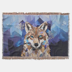 Geometrischer Wolf Berg Decke