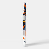 Geometrischer Wolf Schwarz & Orange Polygonal Kuns Case-Mate iPhone Hülle (Rückseite / Rechts)