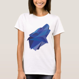 Geometrischer Wolf T-Shirt